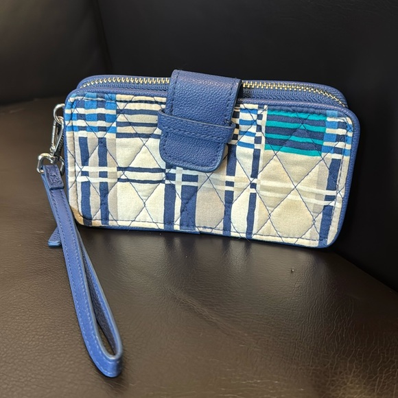 Vera Bradley RFID Smartphone Wallet Santiago Woven - Picture 1 of 6